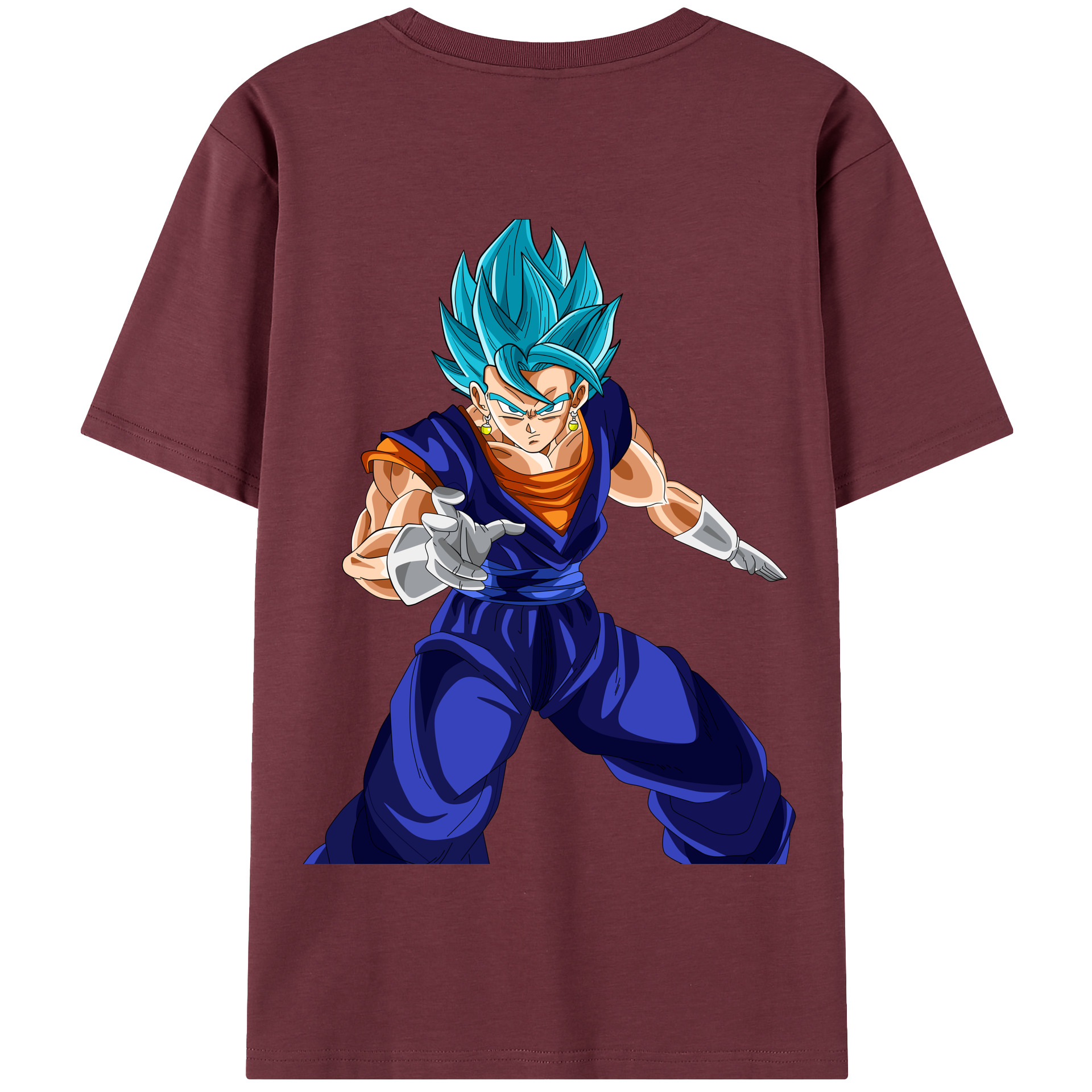 （画像用） ドラゴンボール ベジット DRAGON BALL Vegetto 綿100％半袖Tシャツ（背面プリント）